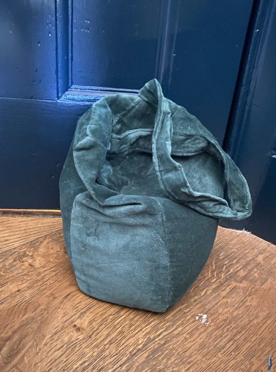 Velvet Door Stopper Turquoise