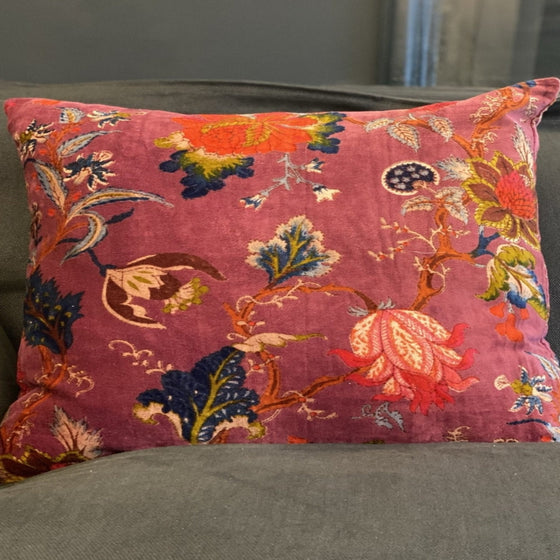 William Morris Inspired Cushion Cover Wistful Mauve 50 x 50