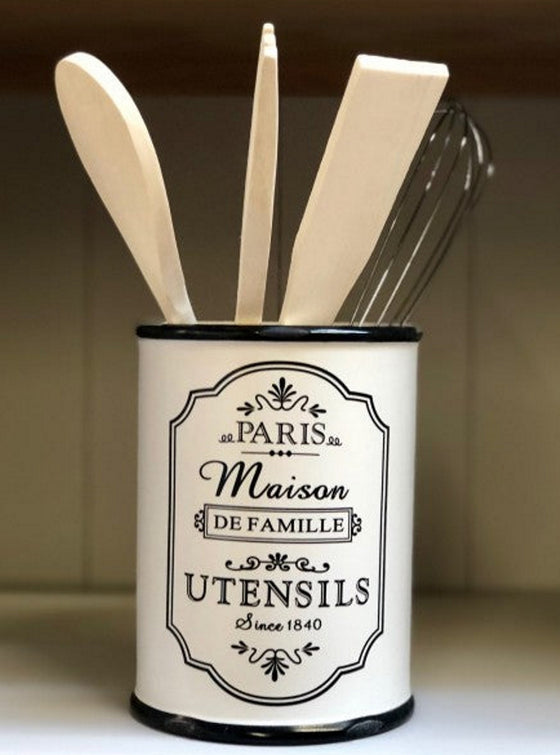 Parisienne Utensil Holder with 4 Utensils | Kitchen Accessories