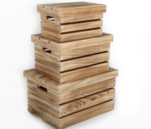  Wooden Crate With Lid Medium